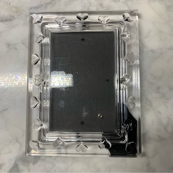 Miller Rogaska Crystal Picture Frame 4x6 Wedding  Made By Reed & Barton Dual Way - Picture 3 of 9